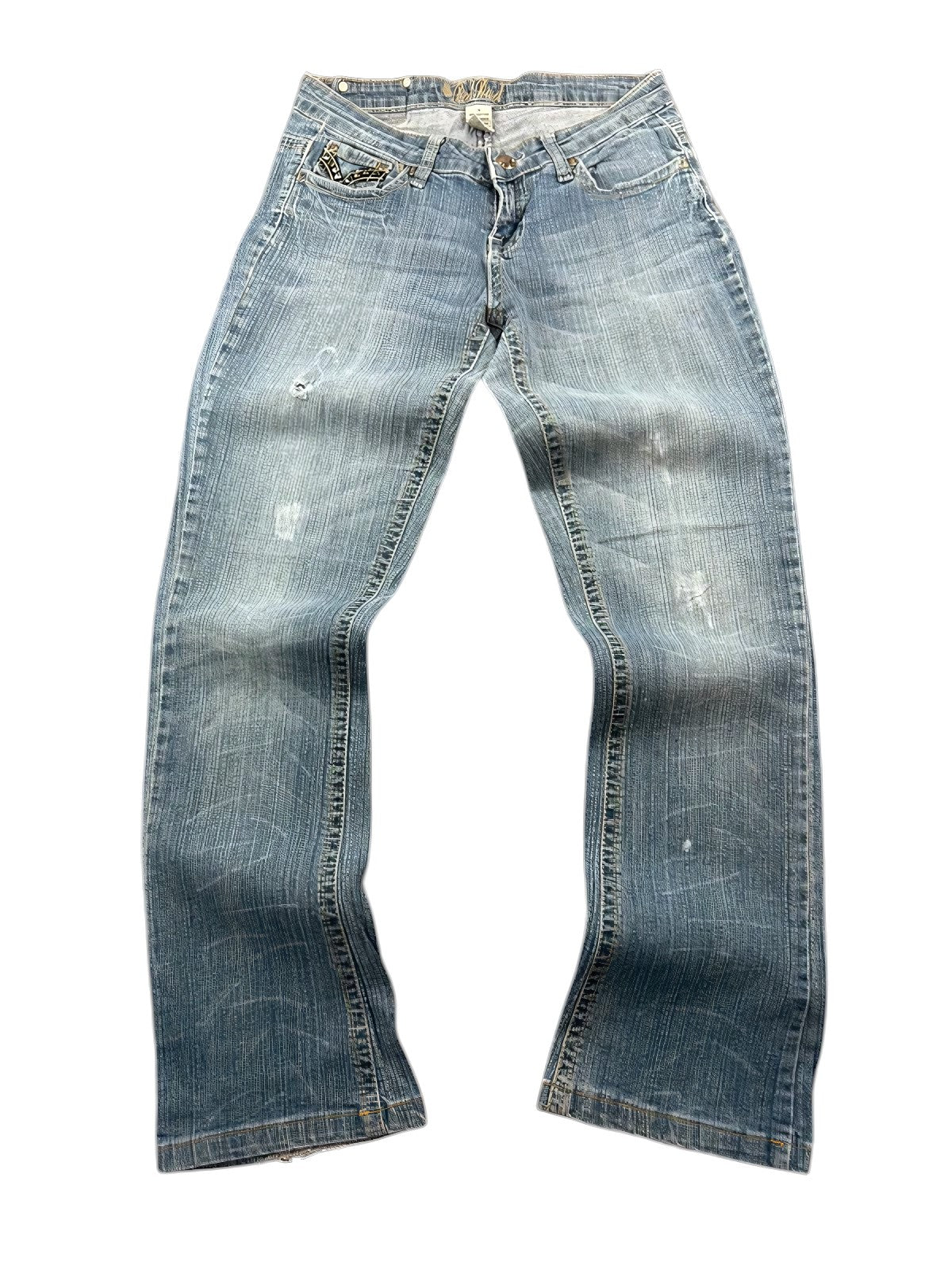 Red Rivet Low Rise Bootcut Jeans – XS