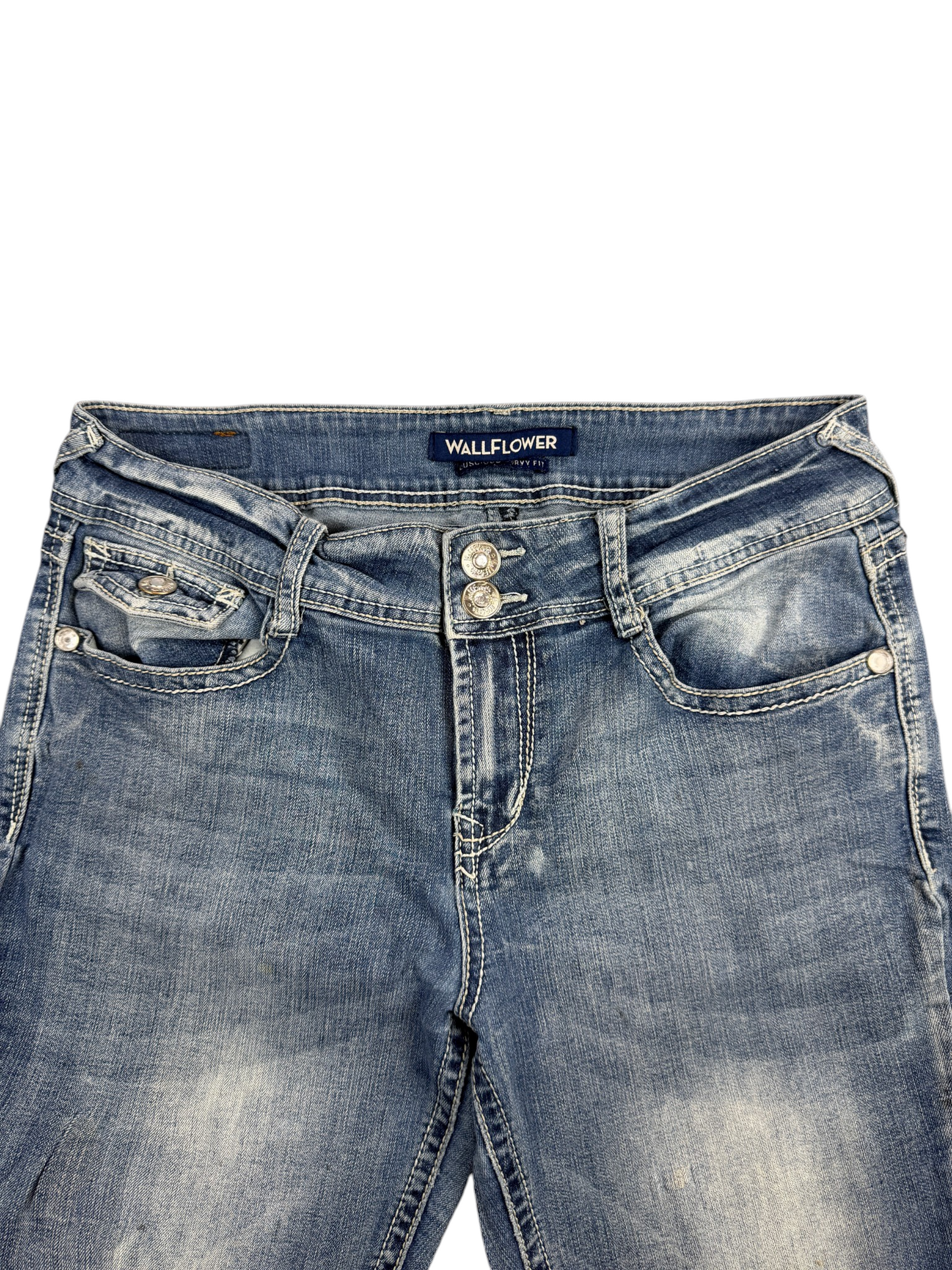 WallFlower Luscious Curvy Fit Mid Rise Bootcut Jeans – M