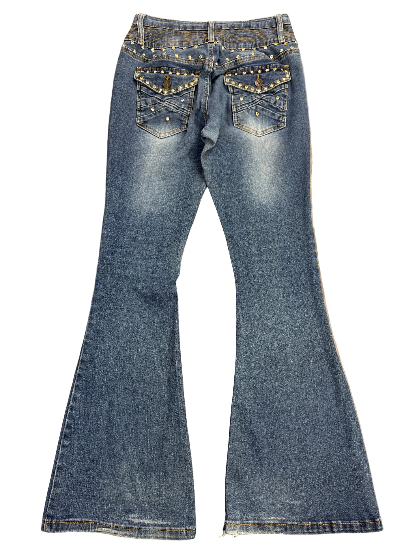 True Luck Low Rise Flare Jeans – XS