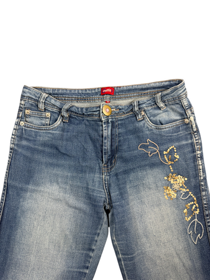 Outfit Mid Rise Flare Bootcut Jeans – L