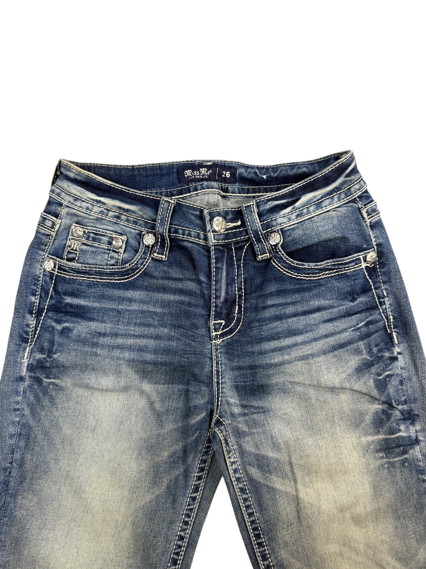 Miss Me Mid Rise Bootcut Jeans – XS