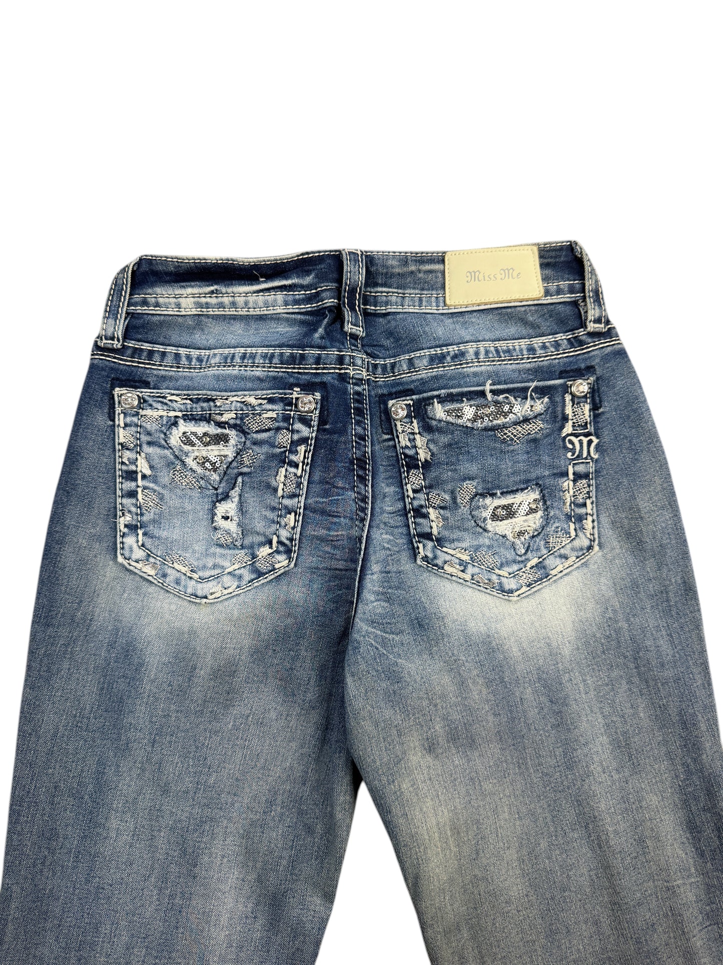 Miss Me Mid Rise Bootcut Jeans – XS