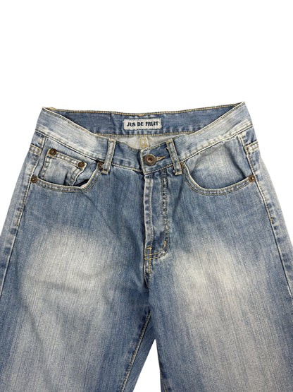 Jus de Fruit Just Play Mid Rise Wide Leg Jeans – S