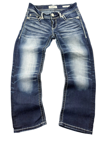 Daytrip Low Rise Leo Bootcut Jeans W26 McBling Miss Me Style Y2K Japan Style