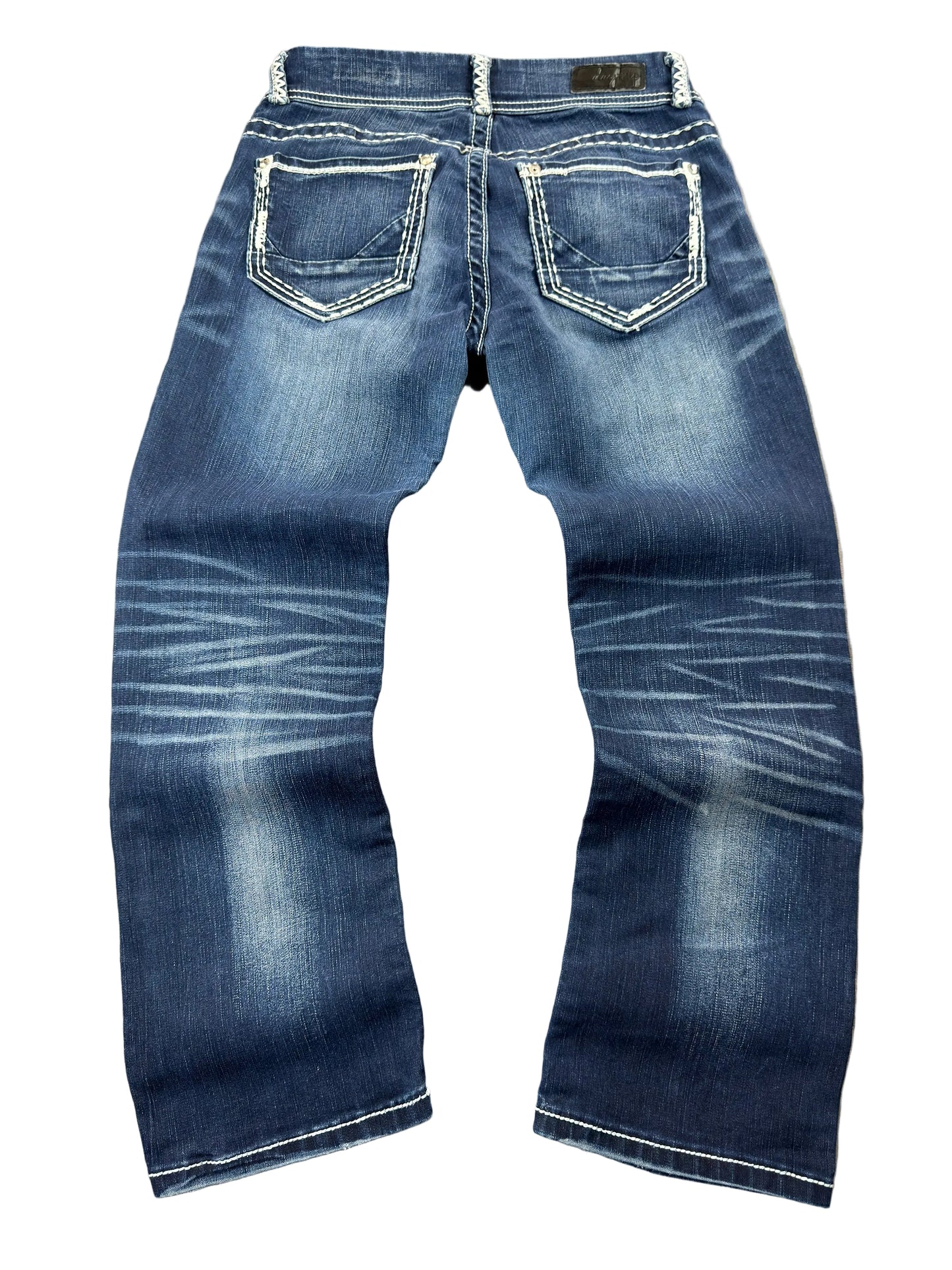 Daytrip Low Rise Leo Bootcut Jeans W26 McBling Miss Me Style Y2K Japan Style