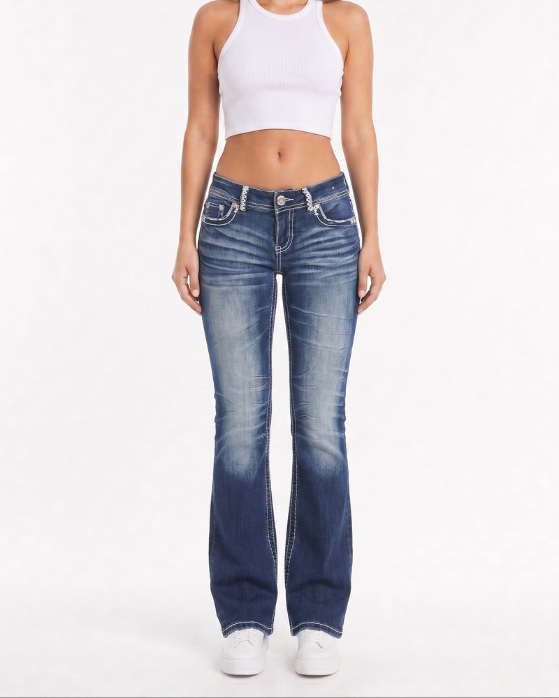 Daytrip Low Rise Leo Bootcut Jeans W26