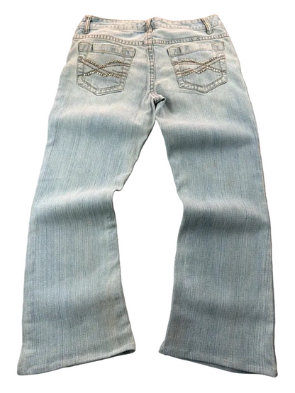 Aeropostale Low Rise W30 Hailey Skinny Flare Bootcut Miss Me Style McBling Y2K Japan Style