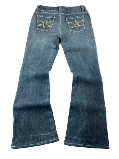 CAO Premium Low Rise Bootcut Jeans W28 Y2K McBling Miss Me Style