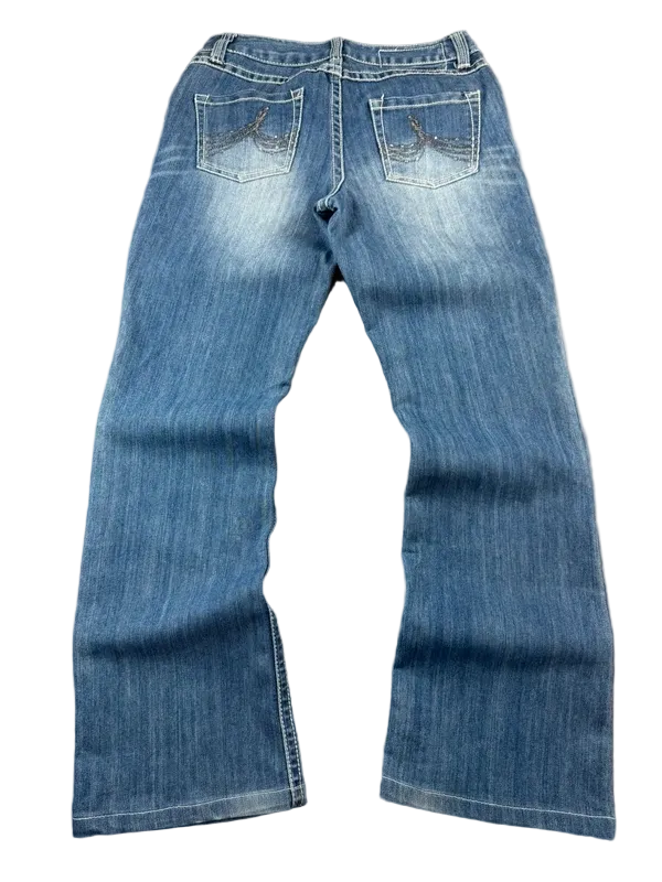 INC Low Rise Curvy Fit Bootcut W28 Miss Me Style McBling Y2K Japan Style