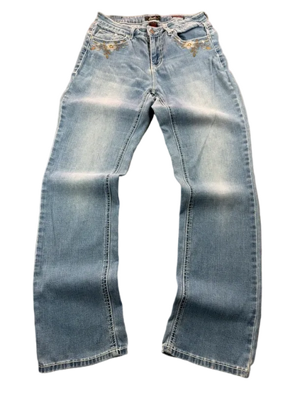 Earl Mid Rise W27 Slim Boot Bootcut Miss Me Style Y2K Japan Style