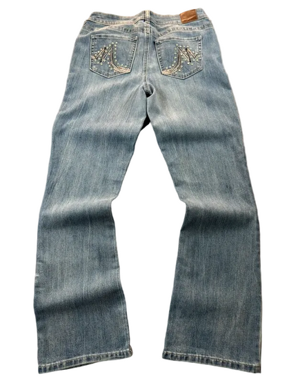 Maurices Low Rise Bootcut Jeans W29/S McBling Y2K Miss Me Style Studded
