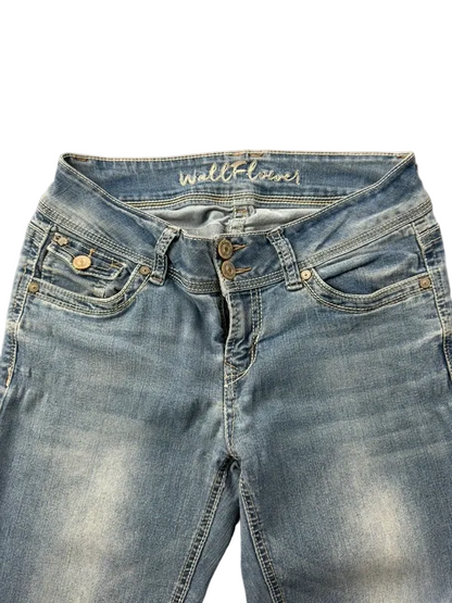 WallFlower Low Rise Bootcut W27 Y2K Miss Me Style McBling Japan Style