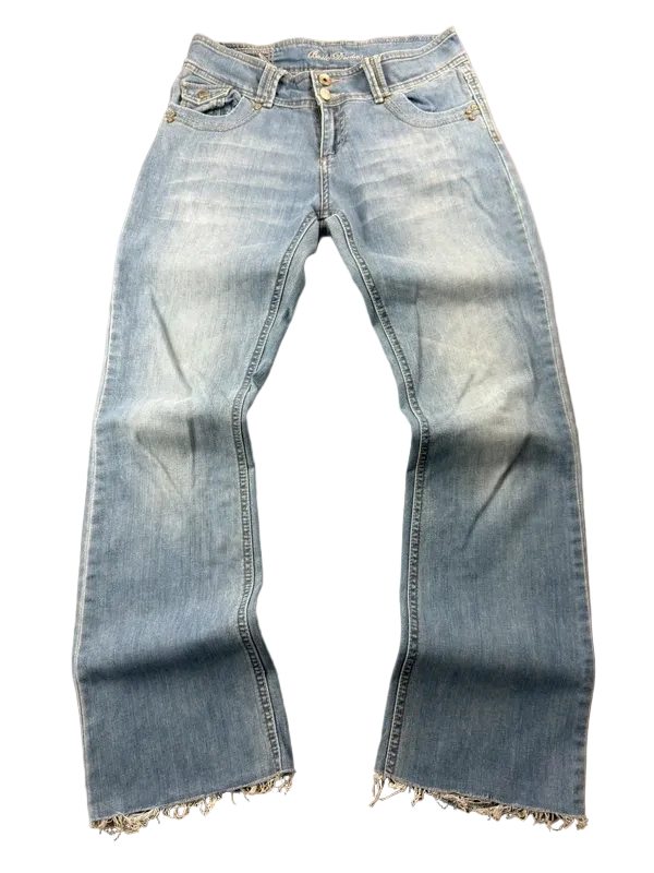 Basic Denim Low Rise Bootcut Jeans W29/M Y2K McBling Japan Style