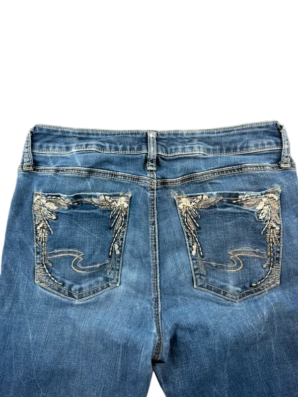Silver Jeans Elise Slim Boot Jeans Damen W28 Y2K Low Rise Bootcut Vintage