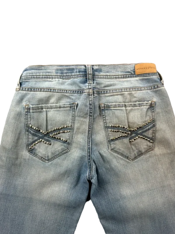 Aeropostale Low Rise Bootcut W25 Y2K McBling Miss Me Style