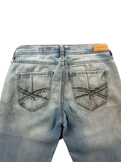 Aeropostale Low Rise Bootcut W25 Y2K McBling Miss Me Style