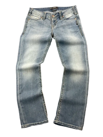 Silver Jeans Low Rise Santorini W28/EU38 Bootcut Miss Me Style Rock Revival McBling Y2K Japan Style