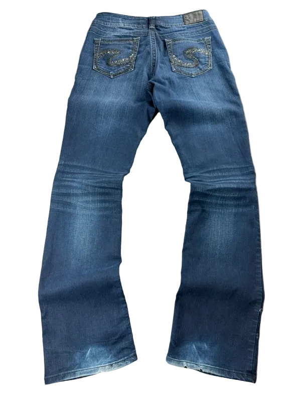 Silver Jeans Suki Low Rise Bootcut Jeans Damen W29/M Y2K Miss Me Style