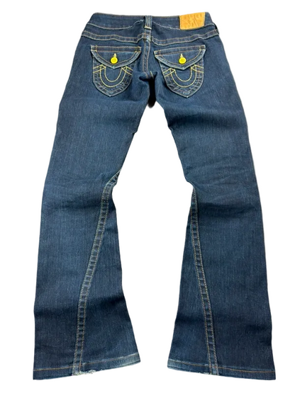 True Religion Low Rise Joey Bootcut W26/S Y2K McBling Vintage