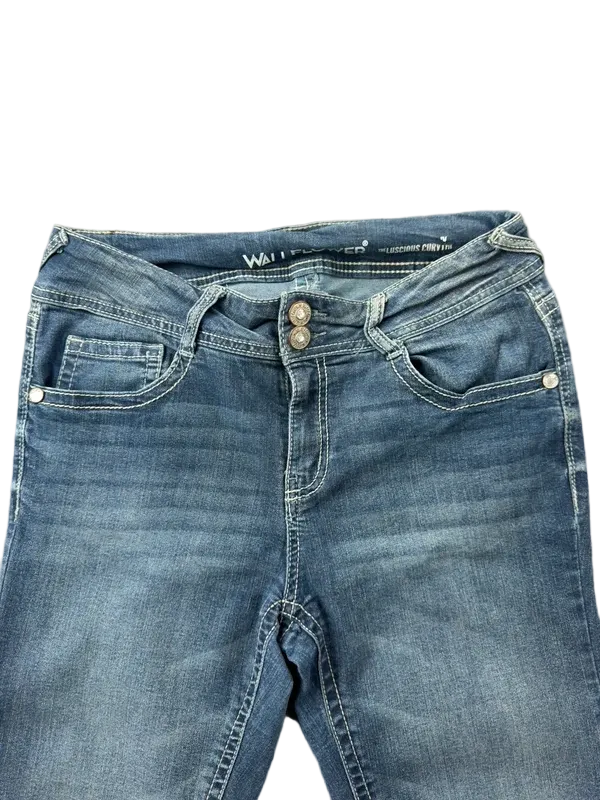WallFlower Mid Rise Luscious Curvy Bootcut Jeans W27 Miss Me Style McBling Y2K Japan Style