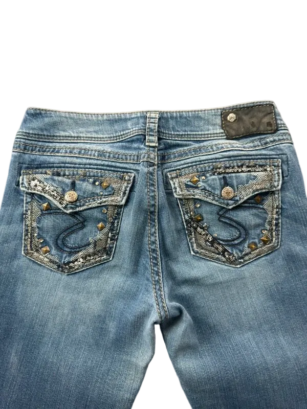 Silver Jeans Suki Low Rise W28 Bootcut Miss Me Style McBling Y2K Japan Style
