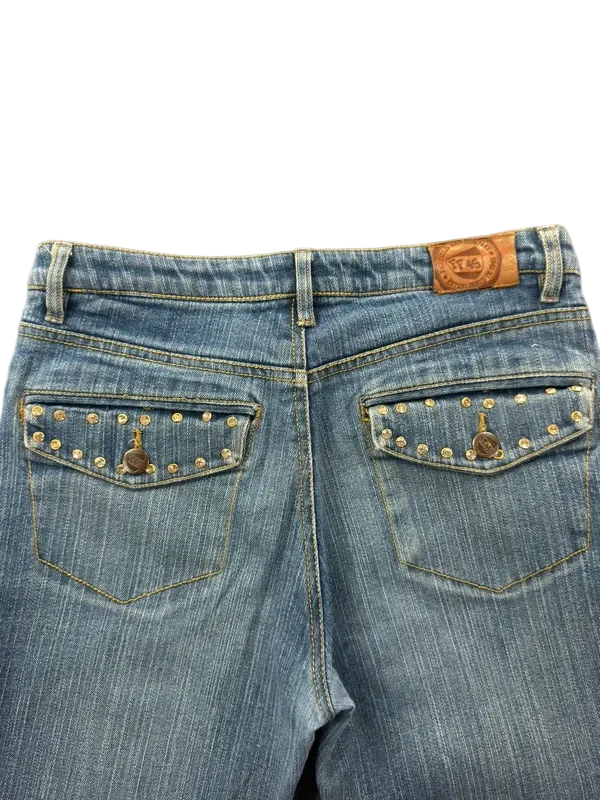Fairfield & Co Mid Rise Bootcut Jeans W26/S Y2K Miss Me Style McBling