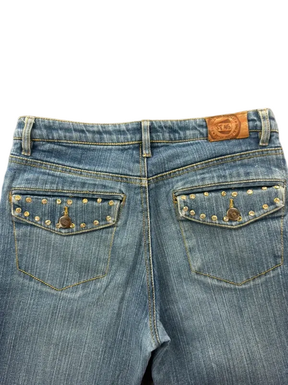 Fairfield & Co Mid Rise Bootcut Jeans W26/S Y2K Miss Me Style McBling