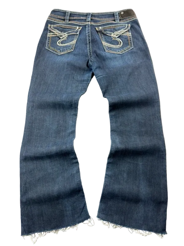 Silver Jeans Low Rise W32 Suki Surplus Bootcut Miss Me Style McBling Y2K Japan Style