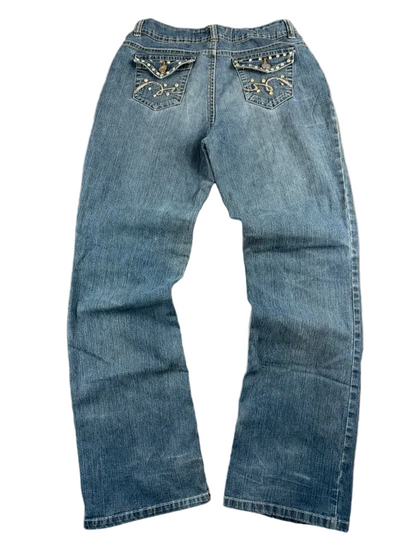 L.E.I. Chelsea Bootcut Jeans Damen W27 Y2K Flare Japanstyle Vintage