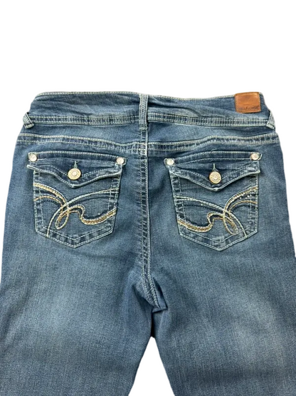 WallFlower Mid Rise Luscious Curvy Bootcut Jeans W27 Miss Me Style McBling Y2K Japan Style