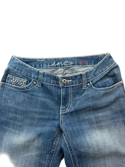 INC Low Rise Curvy Fit Bootcut W28 Miss Me Style McBling Y2K Japan Style