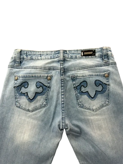 Bebop For Express Low Rise Bootcut W29 Y2K McBling Japan Style