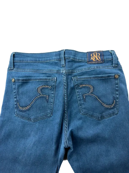 Rock & Republic Kasindra Bootcut Jeans W28/M Y2K Miss Me Style Strass