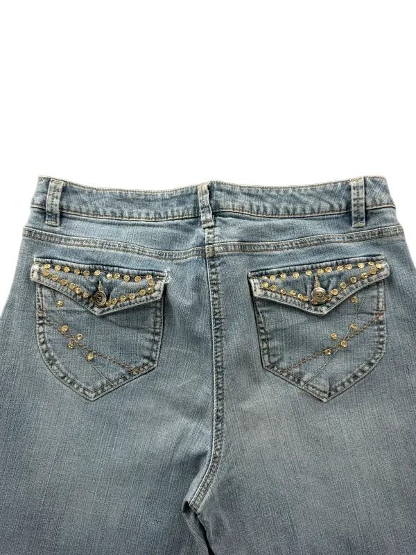 Arizona Bootcut Jeans W32 Mid Rise Y2K Miss Me Style McBling