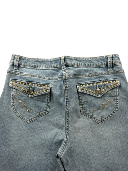 Arizona Bootcut Jeans W32 Mid Rise Y2K Miss Me Style McBling