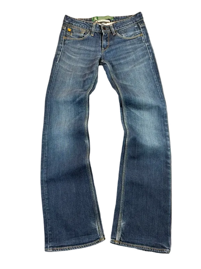 Kuyichi Wendy Low Lean Bootcut Jeans Damen W26 Y2K Low Rise Vintage Denim