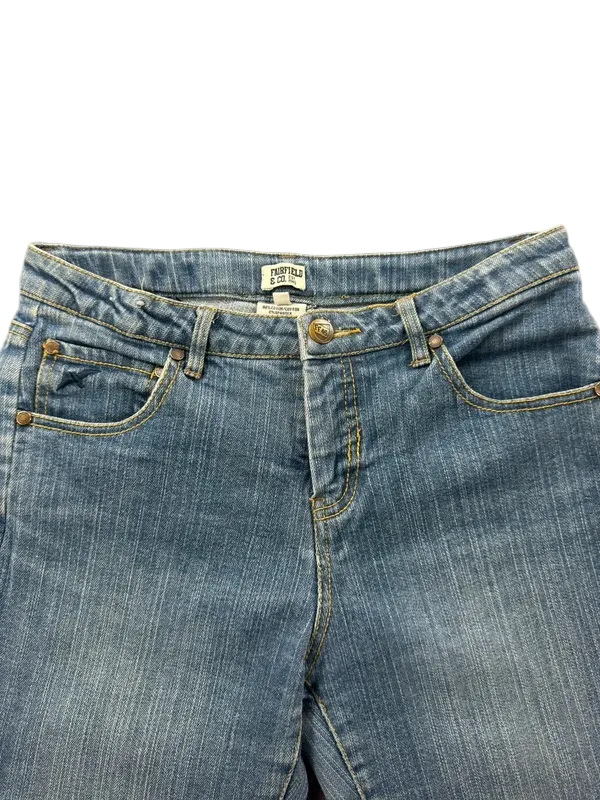 Fairfield & Co Mid Rise Bootcut Jeans W26/S Y2K Miss Me Style McBling