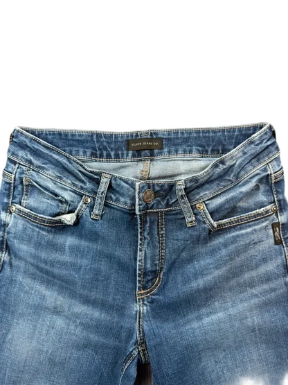 Silver Jeans Elise Slim Boot Jeans Damen W28 Y2K Low Rise Bootcut Vintage