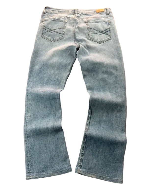 Maurices Low Rise Bootcut Jeans W31 M Y2K Miss Me Style Rock Revival McBling