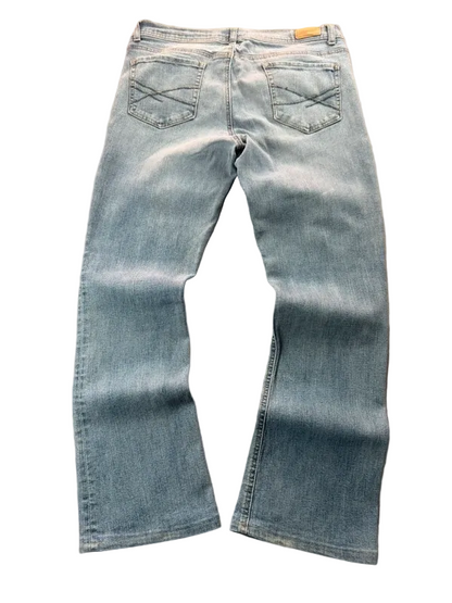 Maurices Low Rise Bootcut Jeans W31 M Y2K Miss Me Style Rock Revival McBling