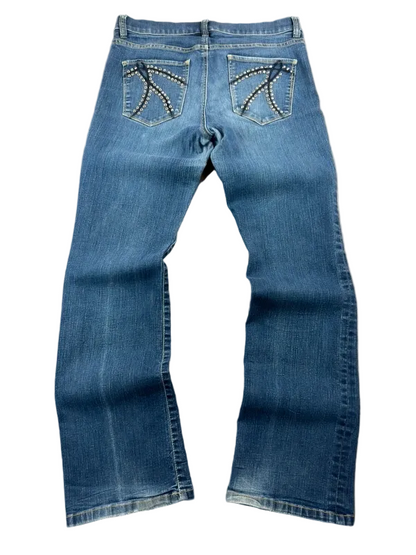 Park & Company Low Rise Bootcut Jeans Damen W28/S Y2K Miss Me Style McBling