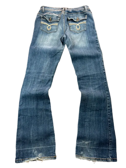 Aeropostale Low Rise W26 Chelsea Bootcut Miss Me Style McBling Y2K Japan Style