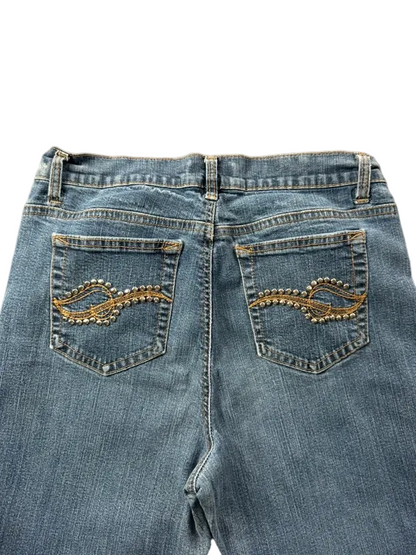 Jaclyn Smith Mid Rise W27 Bootcut Miss Me Style McBling Y2K