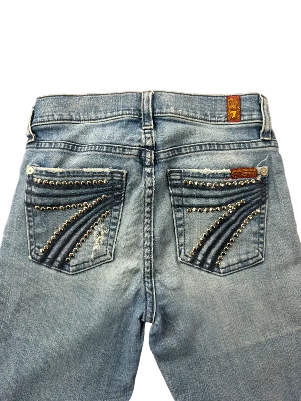 7 For All Mankind Low Rise W23 Bootcut McBling Y2K Japan Style