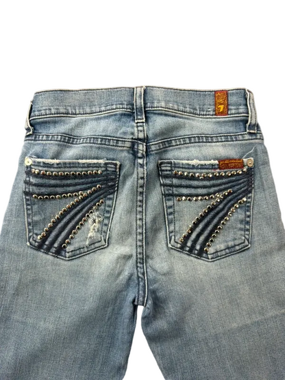 7 For All Mankind Low Rise W23 Bootcut McBling Y2K Japan Style