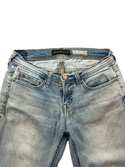 Aeropostale Low Rise Bootcut W25 Y2K McBling Miss Me Style