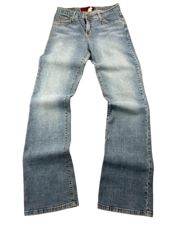 Ucaya Mid Rise Bootcut Jeans Damen W25/XS Y2K Miss Me Style McBling