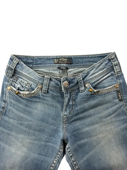 Silver Jeans Suki Low Rise W28 Bootcut Miss Me Style McBling Y2K Japan Style