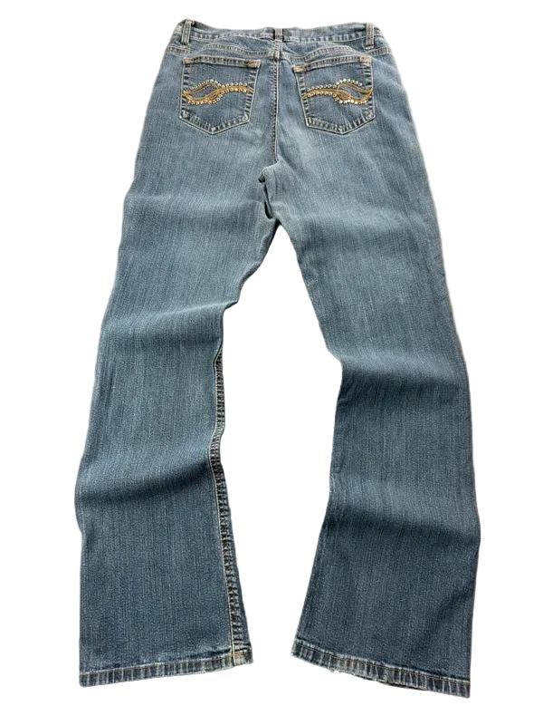 Jaclyn Smith Mid Rise W27 Bootcut Miss Me Style McBling Y2K