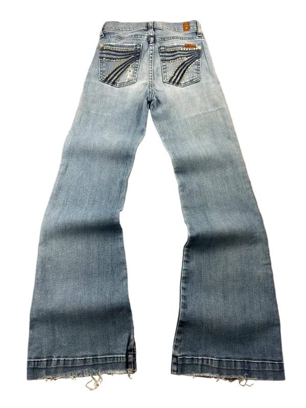 7 For All Mankind Low Rise W23 Bootcut McBling Y2K Japan Style